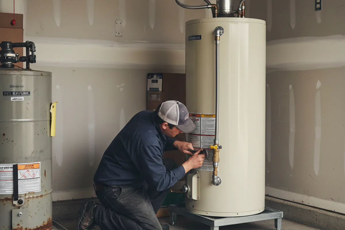 Water heater and shutoff valve replacement in Argyle